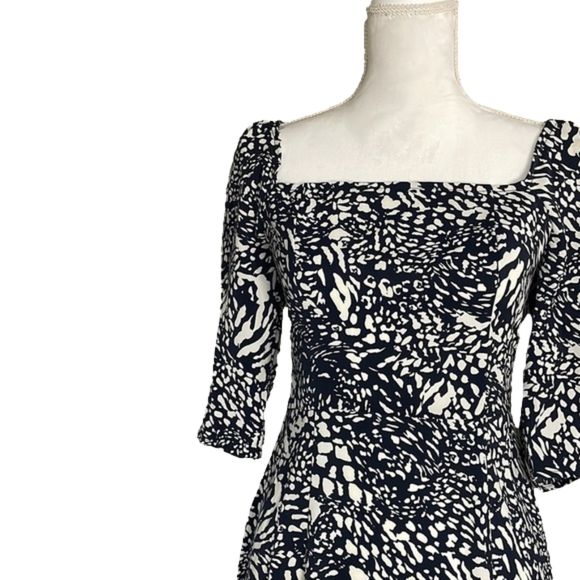 NWT Cupshe Lisa Square Neck Midi Dress - Picture 2 of 15